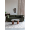 Coffee table in natural marble and mango wood - SAKI