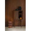 Taburete Apollo de metal en color terracota | Dutchbone