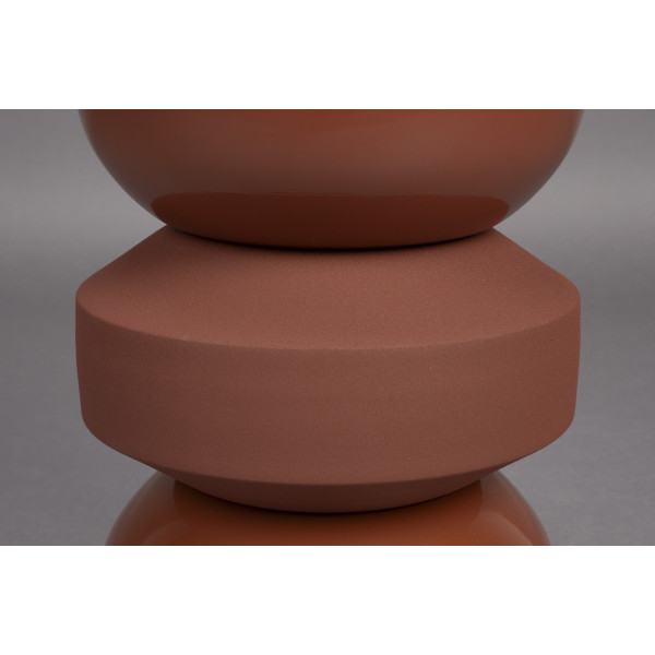 Apollo Terracotta Metal Stool | Dutchbone