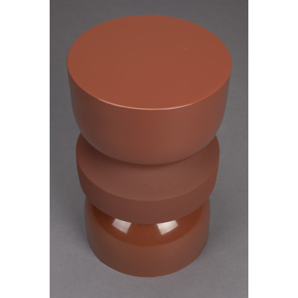Apollo-Hocker aus Metall in Terrakotta | Dutchbone