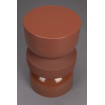 Sgabello Apollo in metallo color terracotta | Dutchbone