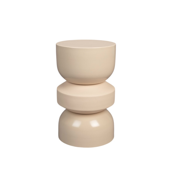 Apollo Beige Metal Stool | Mathi Design