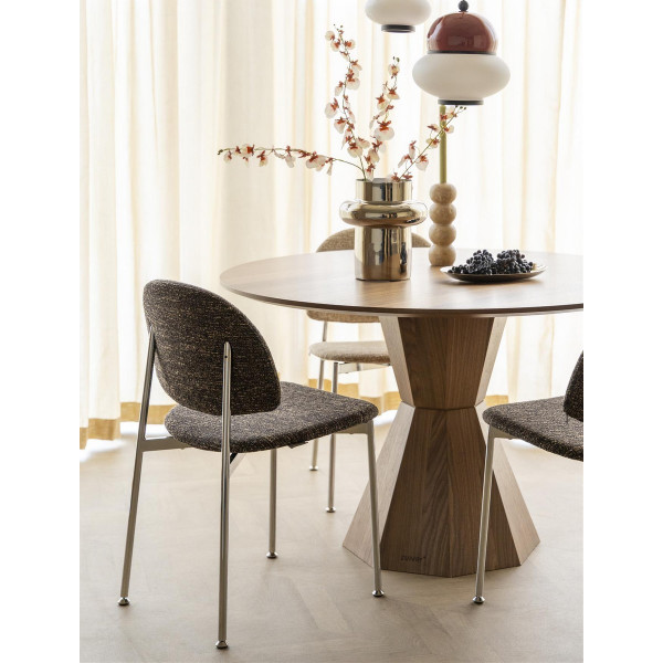 Table ronde Lotus Zuiver – Table à manger design aspect bois