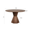 Tavola rotonda Lotus Zuiver – Tavolo da pranzo con effetto legno