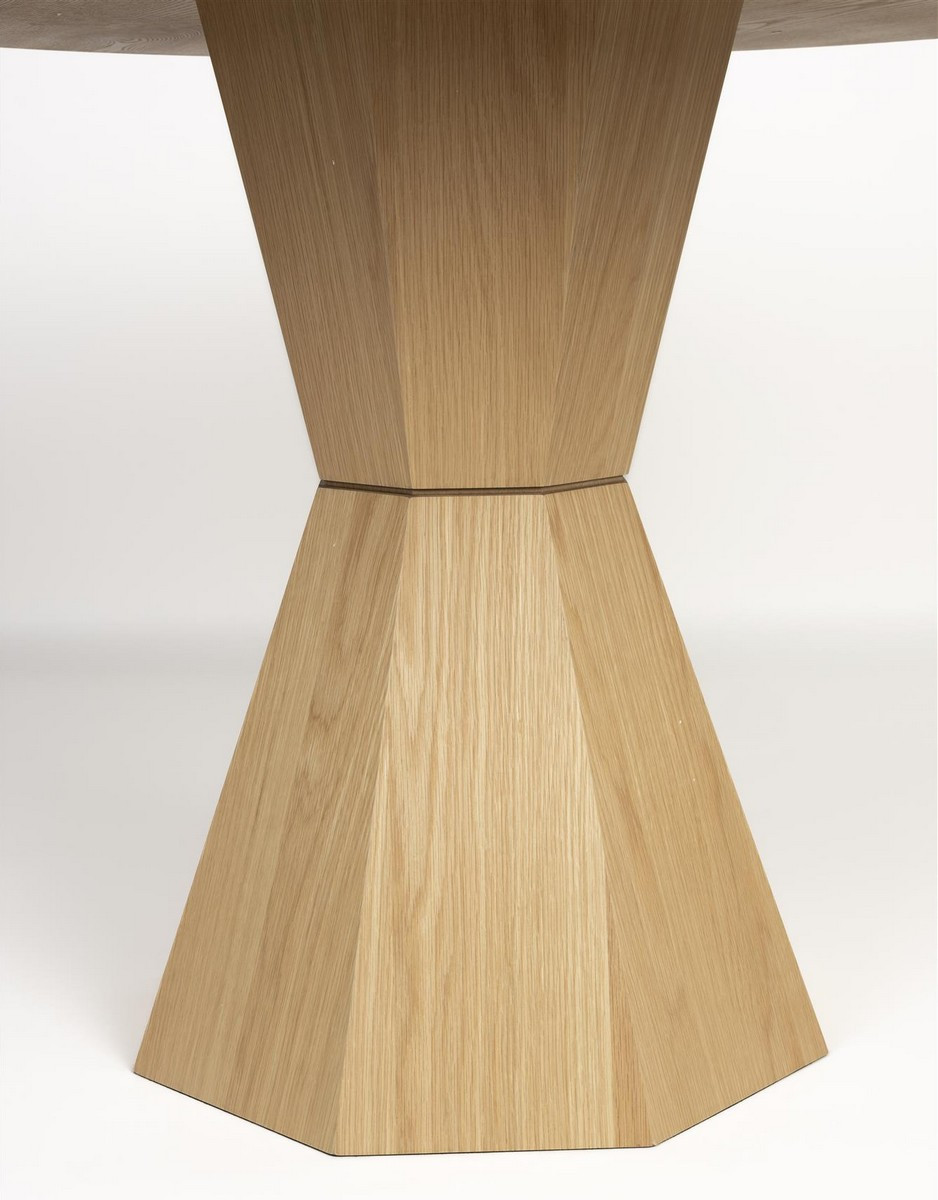 Table de repas ronde Lotus - pied en sablier