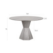 Runder Tisch „Lotus Zuiver“ – Design-Esstisch in Holzoptik