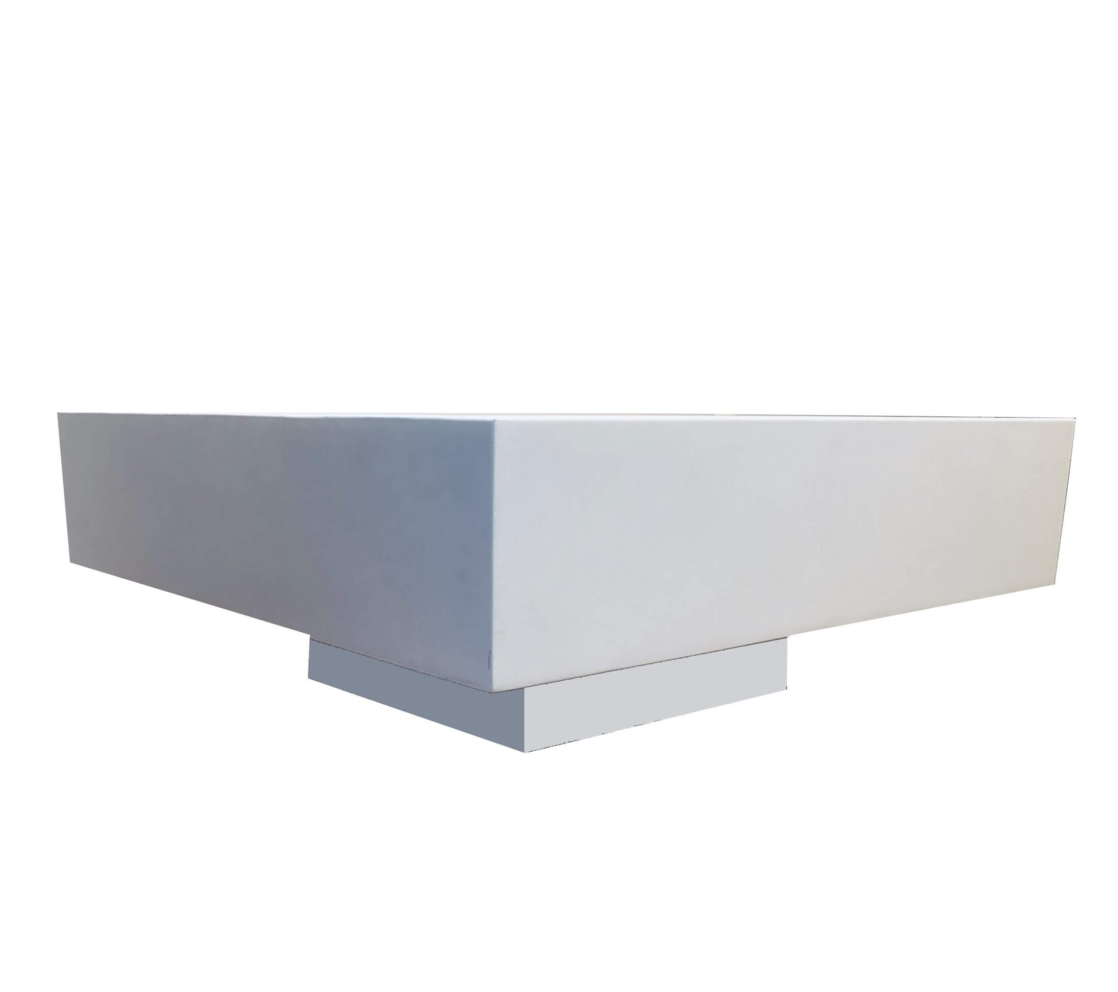 Mesa de centro cuadrada blanca